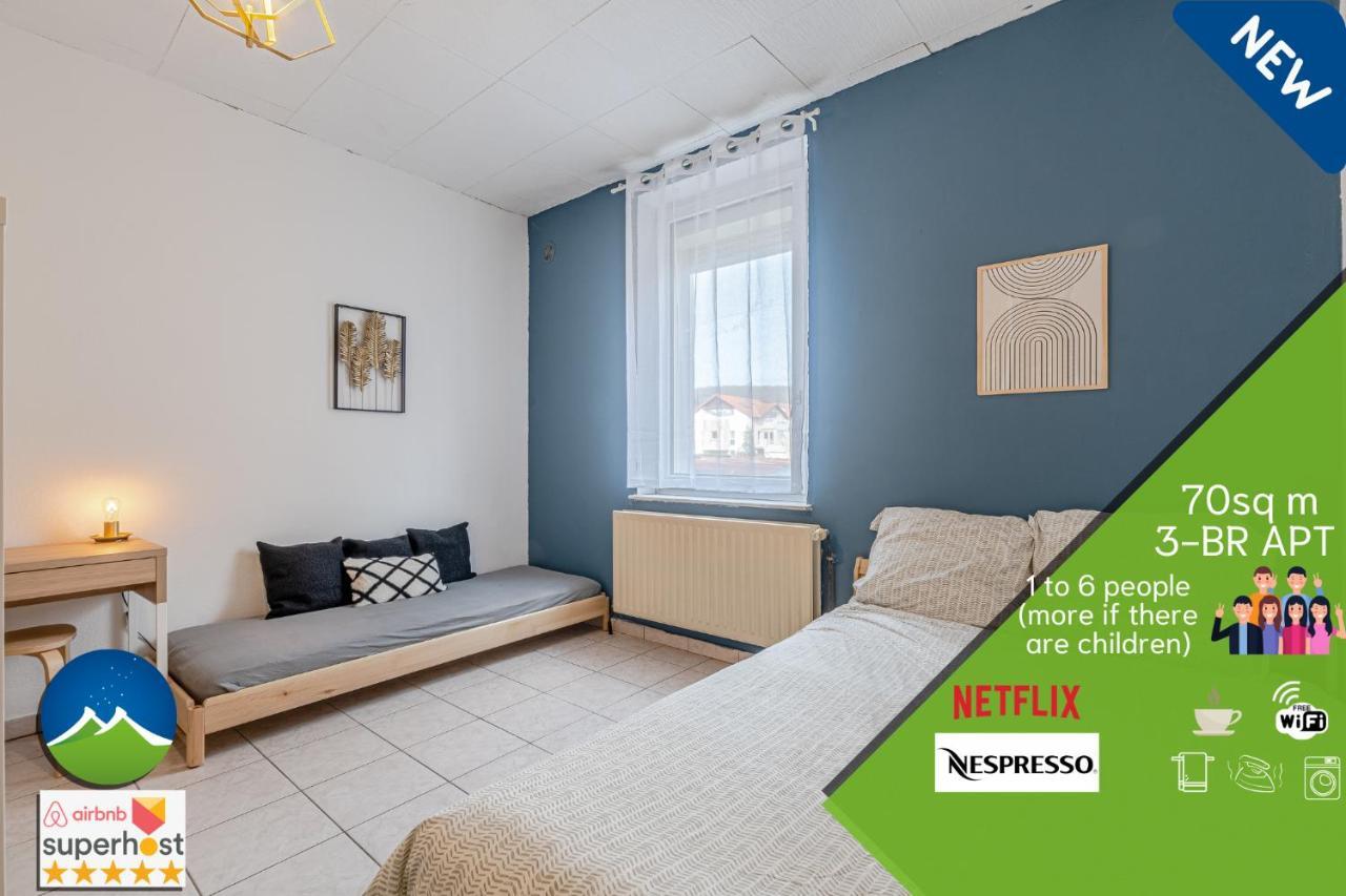 3 Apt - Ideal Groupes - 3 A 6 Lits, 3 To 6 Beds - Max 10 Pers, Max 10 Pax - Convivialite, Rentabilite Hettange-Grande Exterior foto