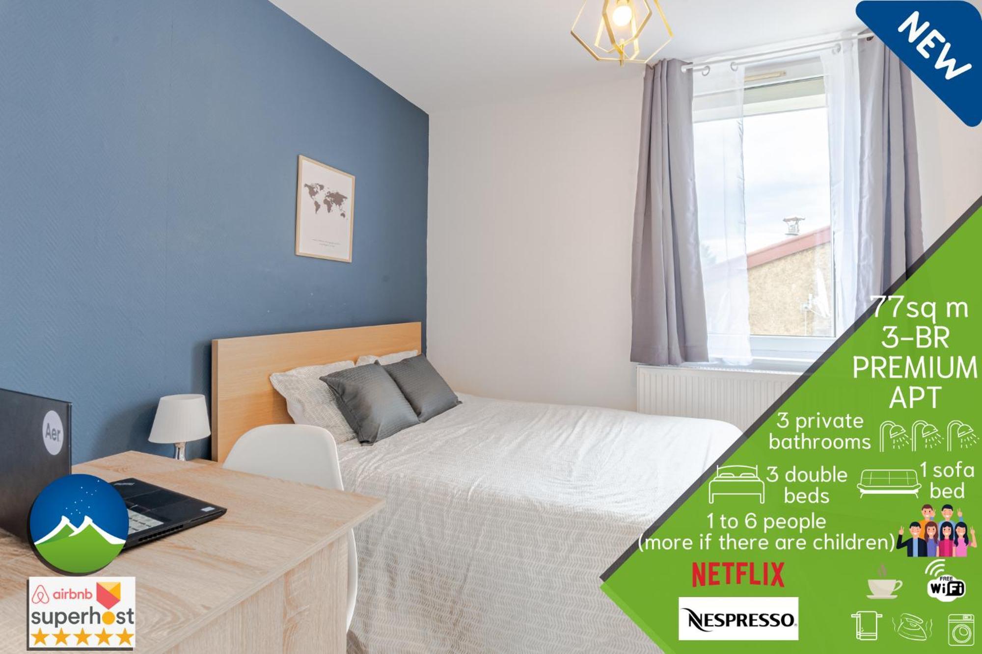 3 Apt - Ideal Groupes - 3 A 6 Lits, 3 To 6 Beds - Max 10 Pers, Max 10 Pax - Convivialite, Rentabilite Hettange-Grande Exterior foto